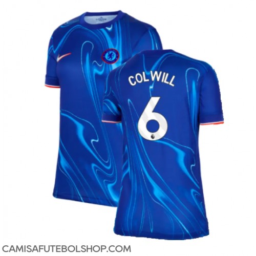 Camisa de time de futebol Chelsea Levi Colwill #6 Replicas 1º Equipamento Feminina 2024-25 Manga Curta